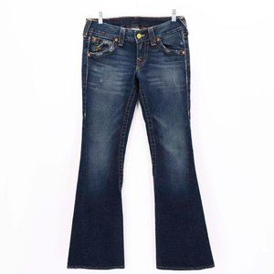 True Religion Joey Dark Wash Flare Leg Jeans